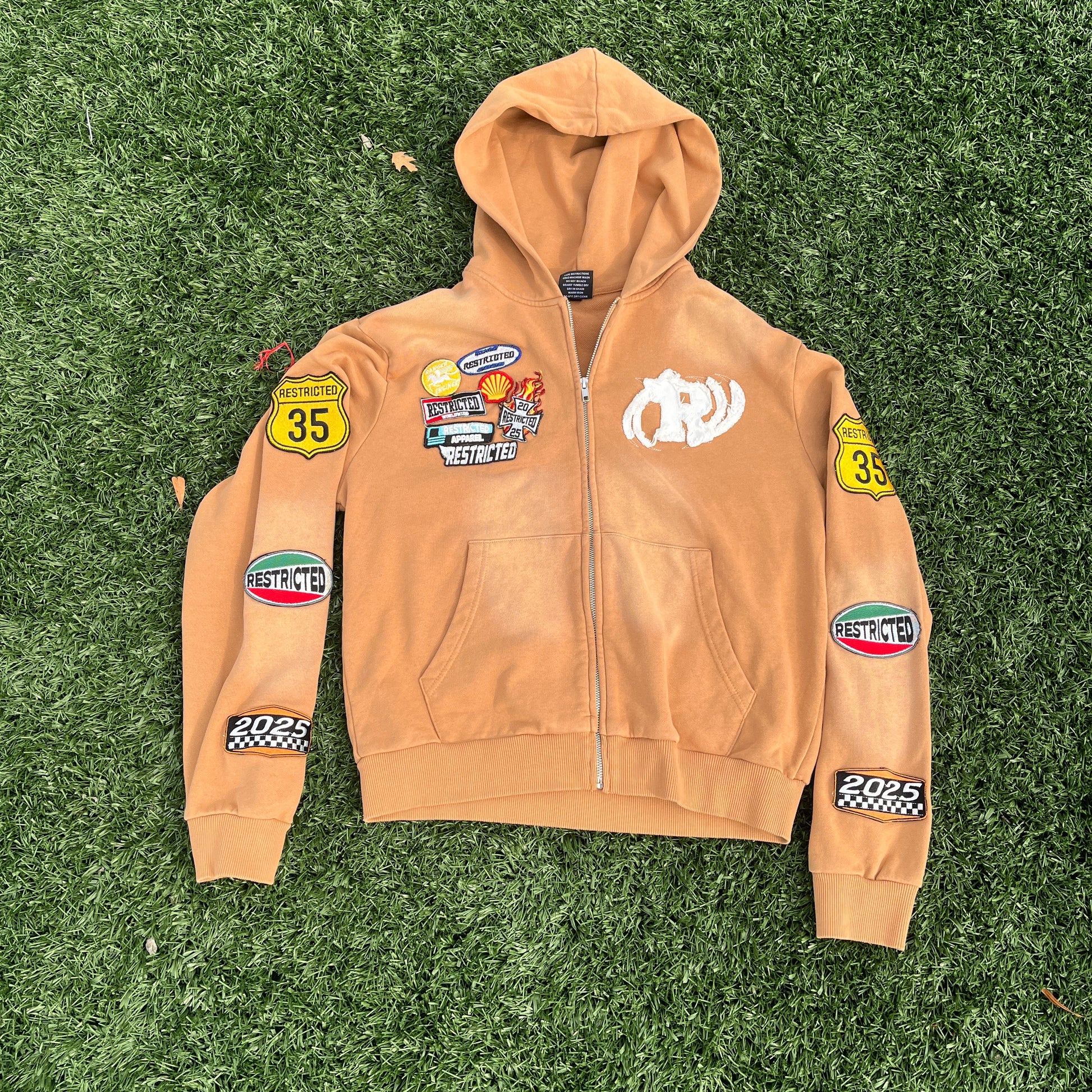 Racing Full-Zip Jacket (Brown)