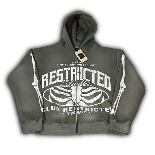 Stone Gray Full-Zip