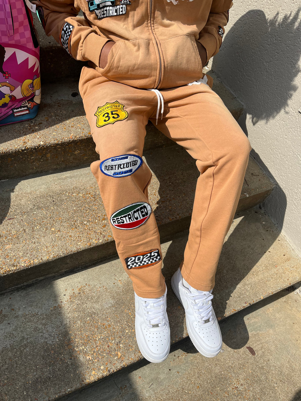 Slim Track Pants (Brown)