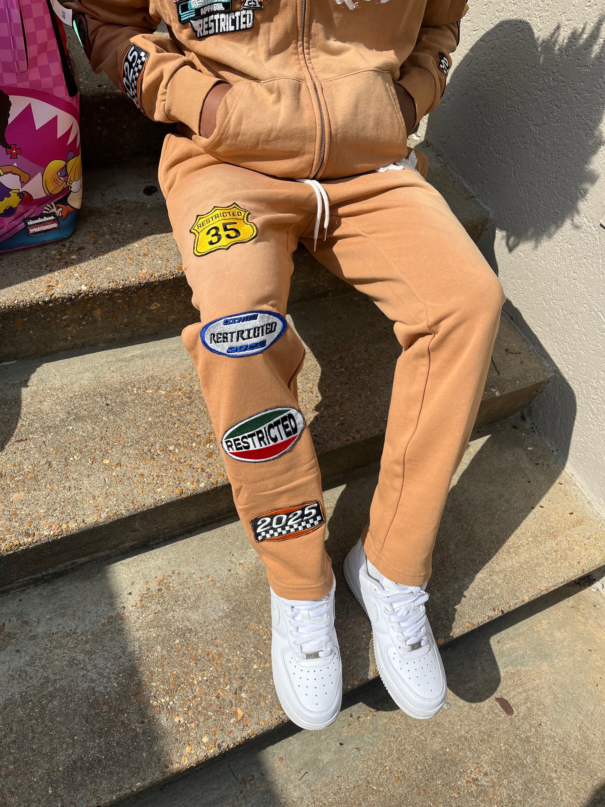 Slim Track Pants (Brown)
