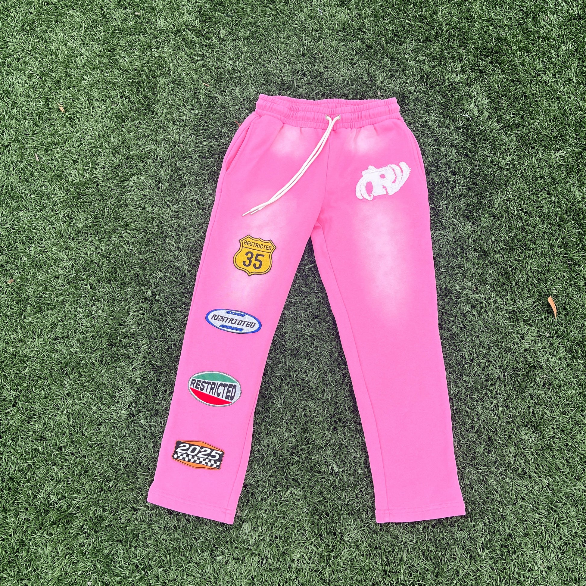 Slim Track Pants (Pink)