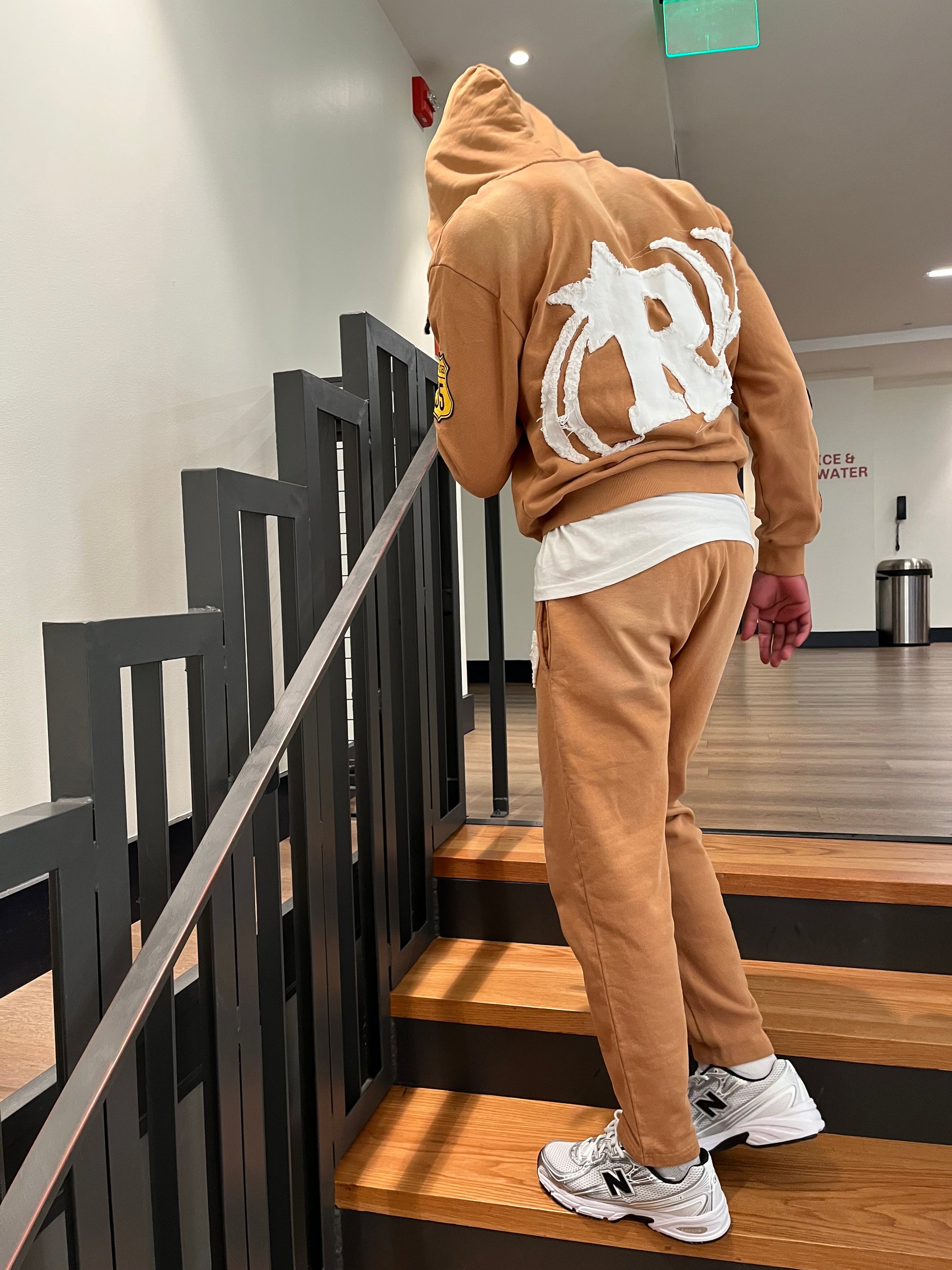 Racing Full-Zip Jacket (Brown)