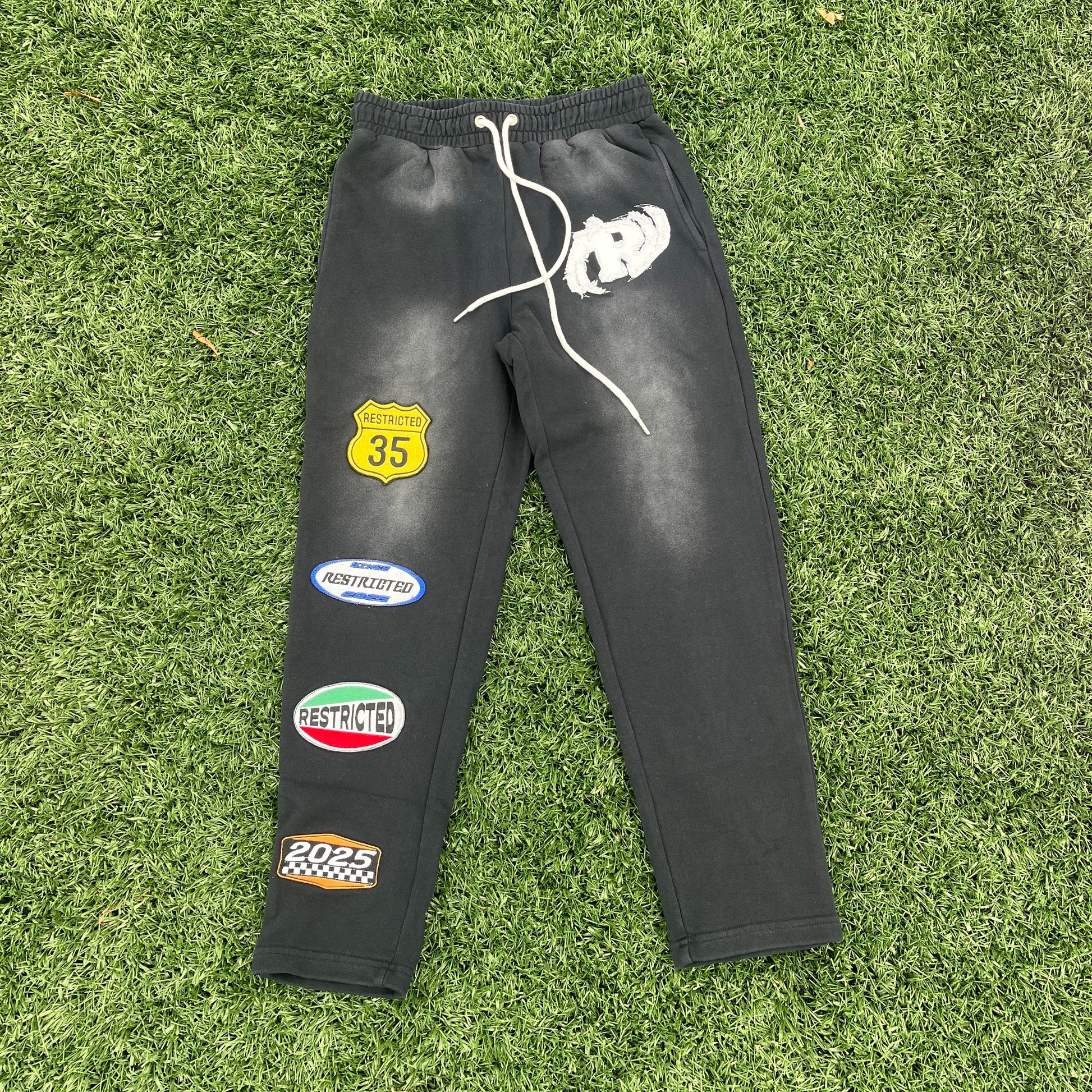 Slim Track Pants (Black)